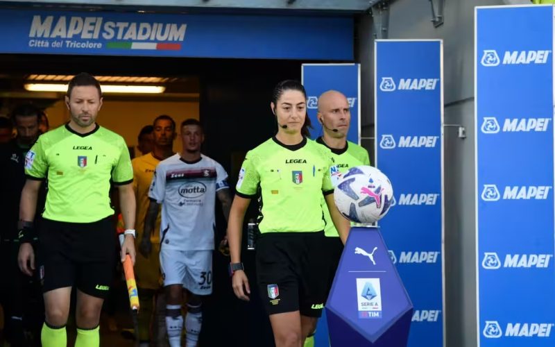 Maria Sole Ferrieri Caputi pada saat debut di Serie A (2/10/2022) / Dok. Sky Sport Italia